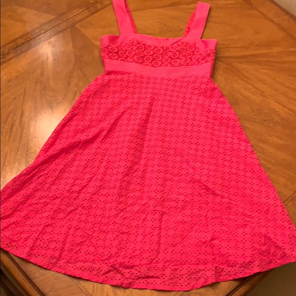 Pink Eyelet Dress